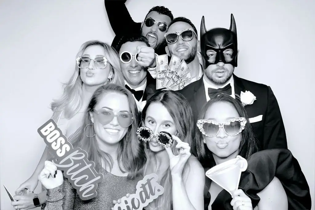 black and white photo booth rental west palm beach